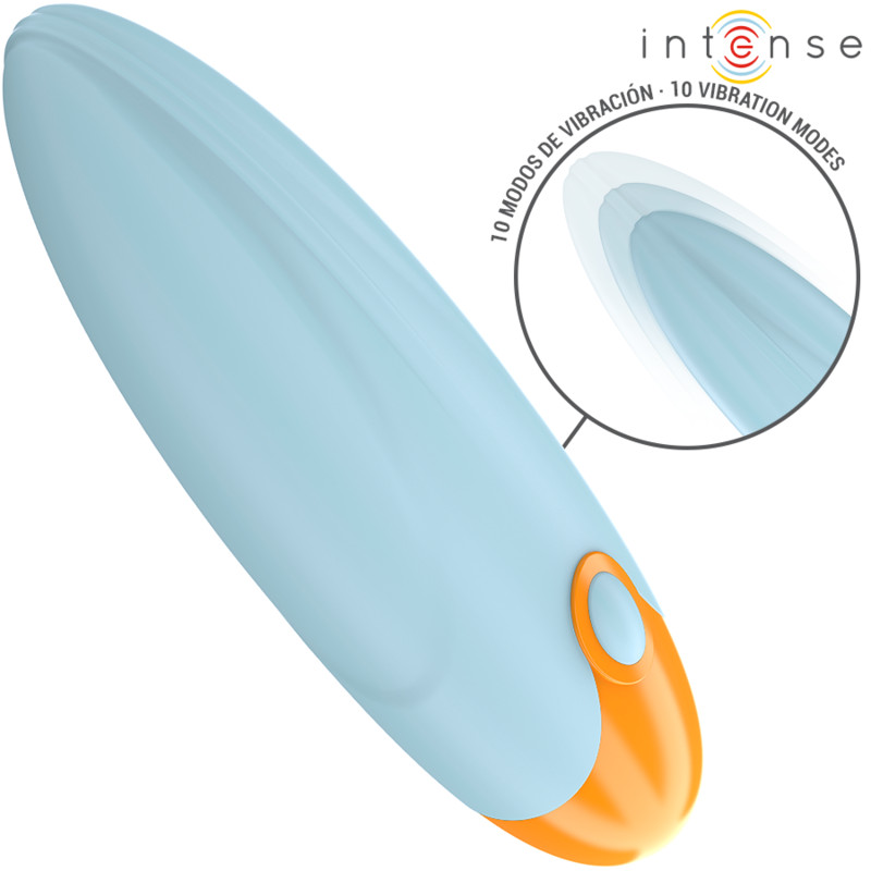 INTENSE Mike – kék vibráló golyó 10 rezgésmintával
