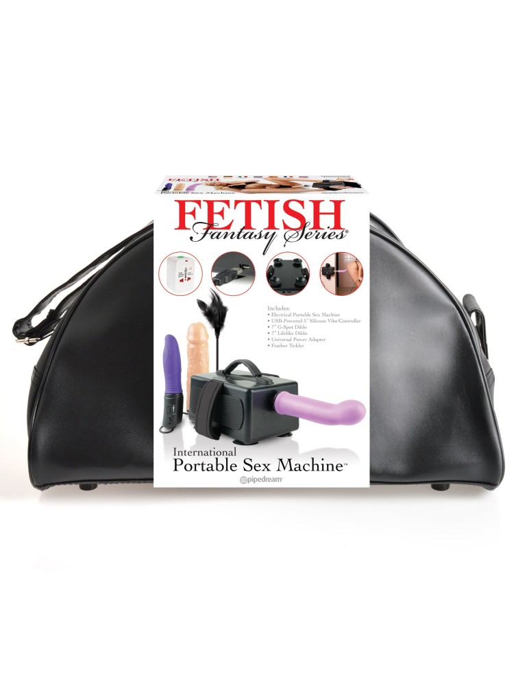 Portable Sex Machine Black/Light/Purple