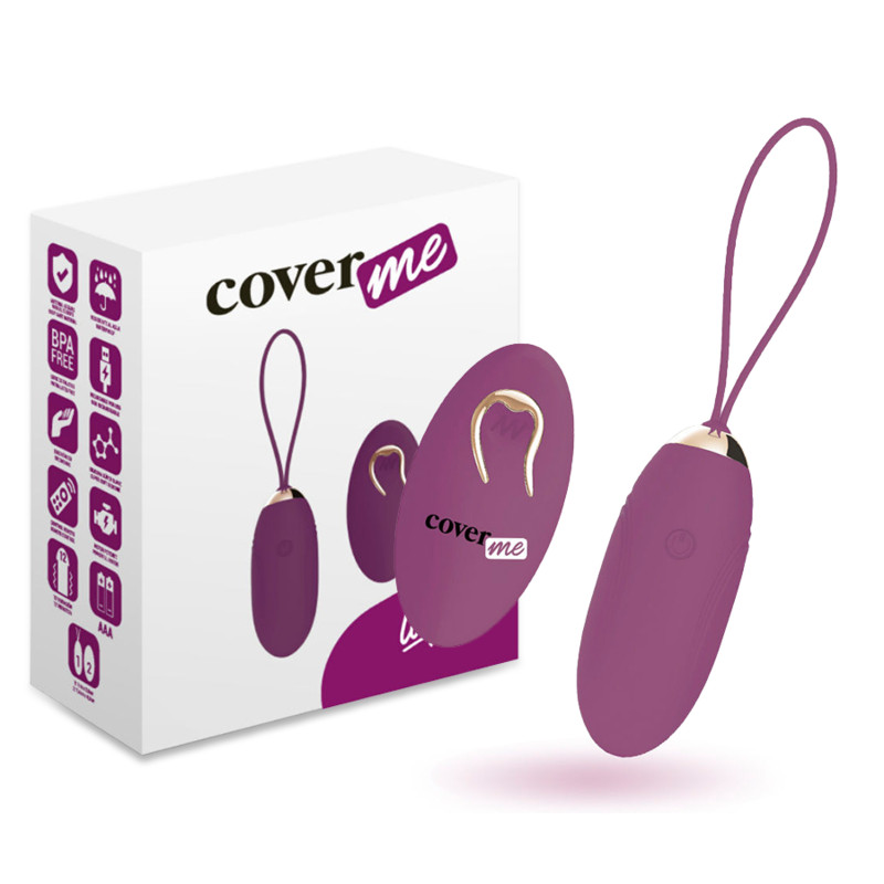 COVERME - Lila tojás vibrátor távirányítóval