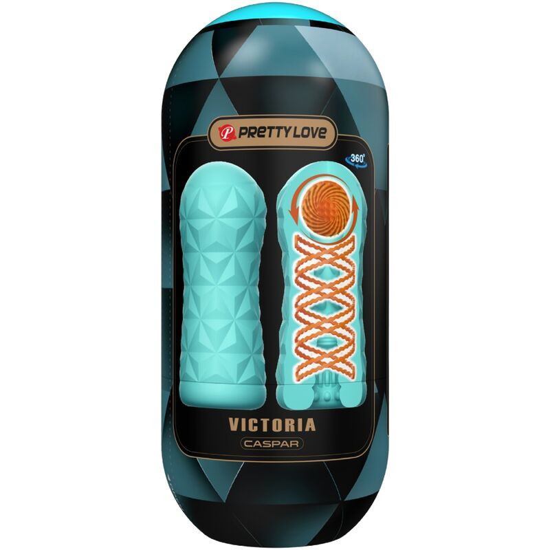 Pretty Love - Victoria Caspar – prémium maszturbátor aqua zöld