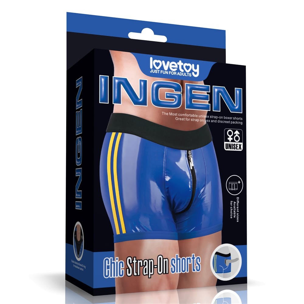 Chic Strap-On shorts S/M (32 - 35 inch waist) Blue_B0O50_3