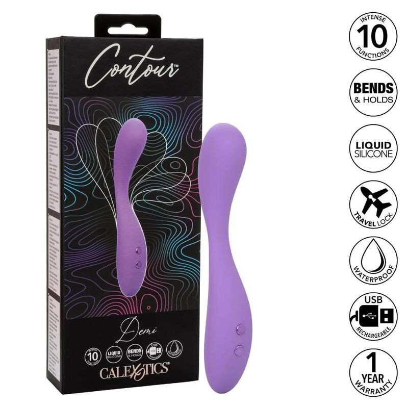 CALEXOTICS – érzéki kontúr vibrátor紫色