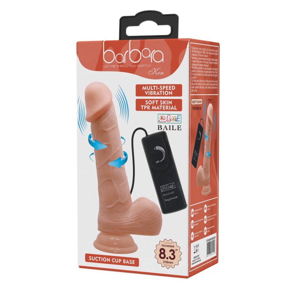 Barbara Ken Multi-Speed Vibration Dildo 8,3 