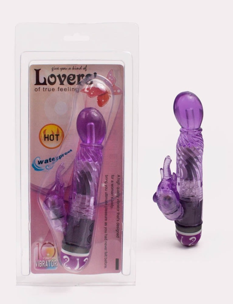 Lovers waterproof vibrator Purple