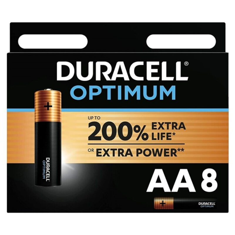 Duracell - Optimum AA LR6 alkáni elem, 8 db-os kiszerelés