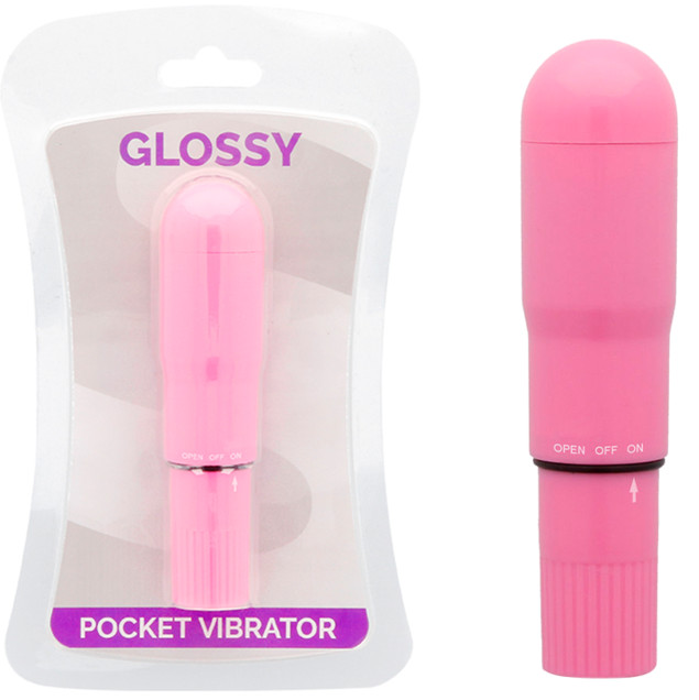 GLOSSY – prémium zsebvibrátor, mély rózsaszín