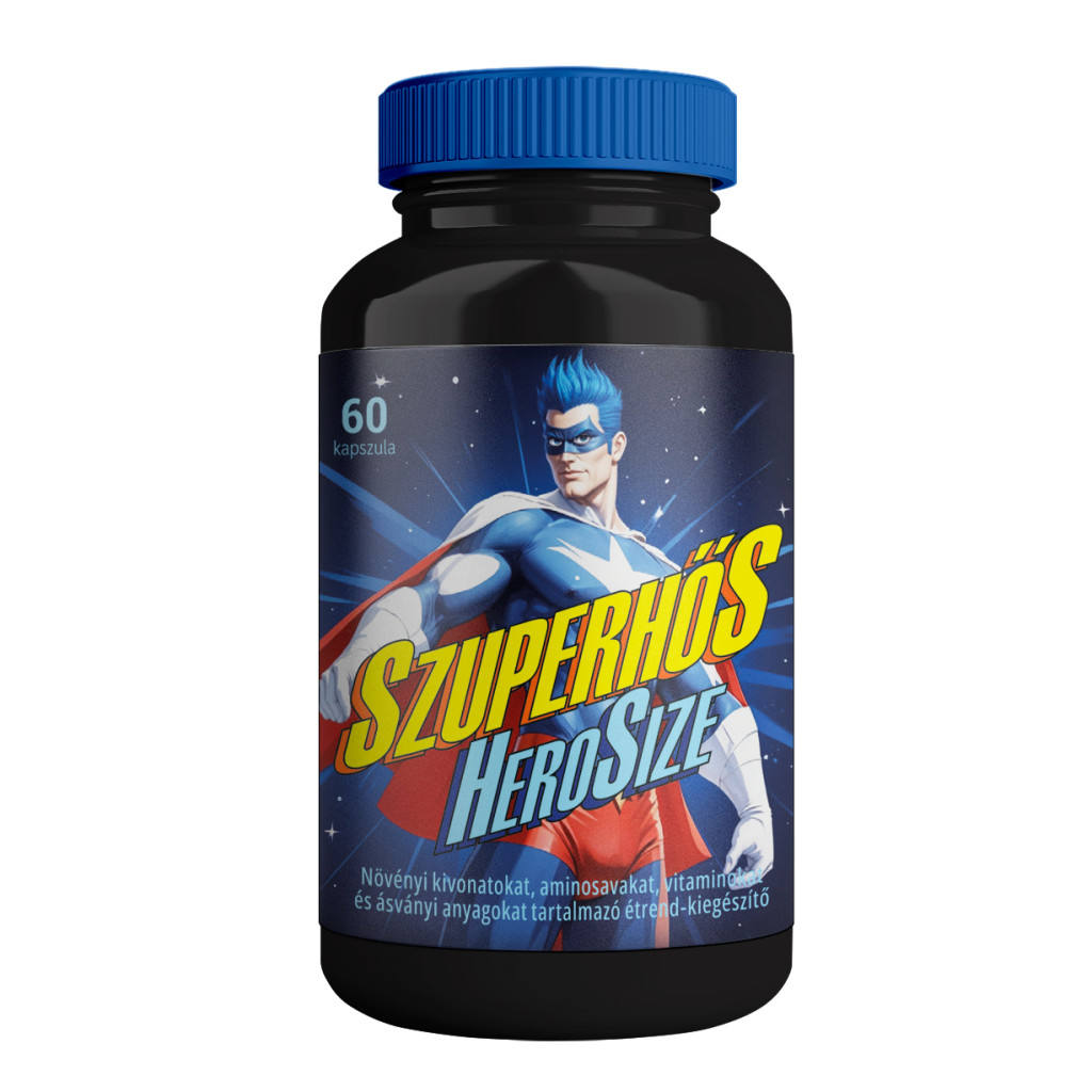Szuperhős Hero Size méretnövelő kapszula - 60 DB