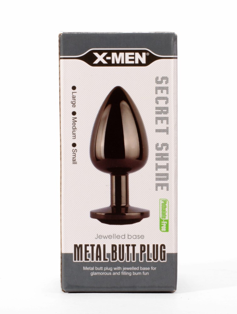 X-MEN Secret Shine Metal Butt Plug Gun Colour M