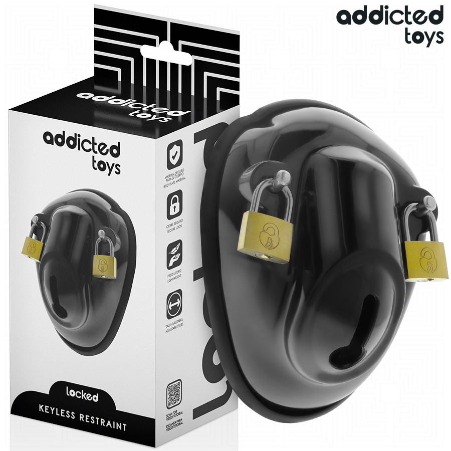 ADDICTED TOYS LOCKED – kulcs nélküli pénisz ketrec 11,5 cm