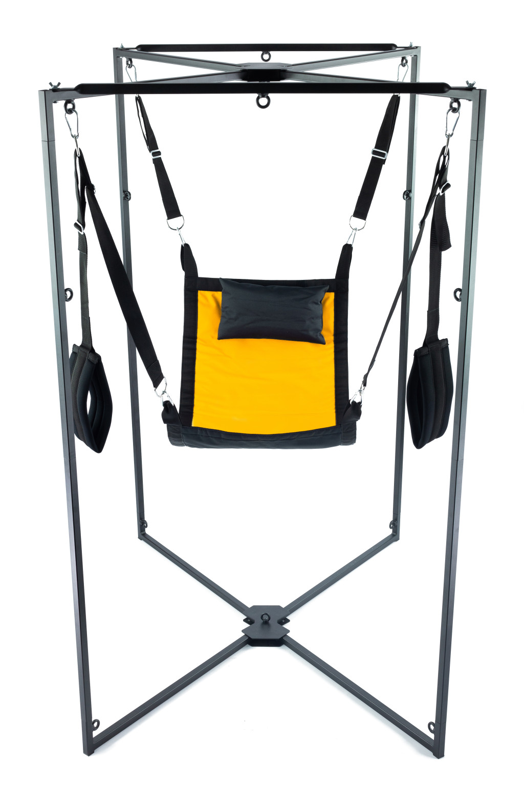 Kit Sling – stílusos, fekete vázs szexi szett sárgában