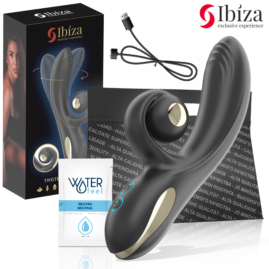 IBIZA Twister – ívelt vibrátor vibro-rotációval