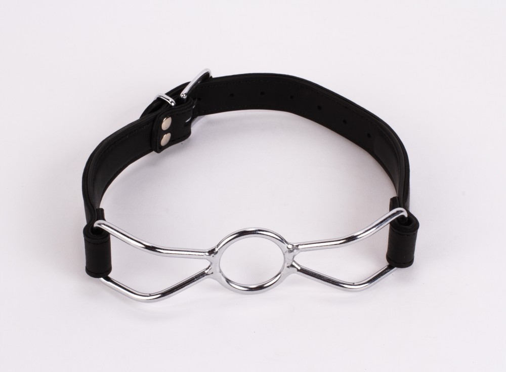 Calf Softy Leather Top and Lamb Leather Padding with Stainless Steel Mouth Piece Black