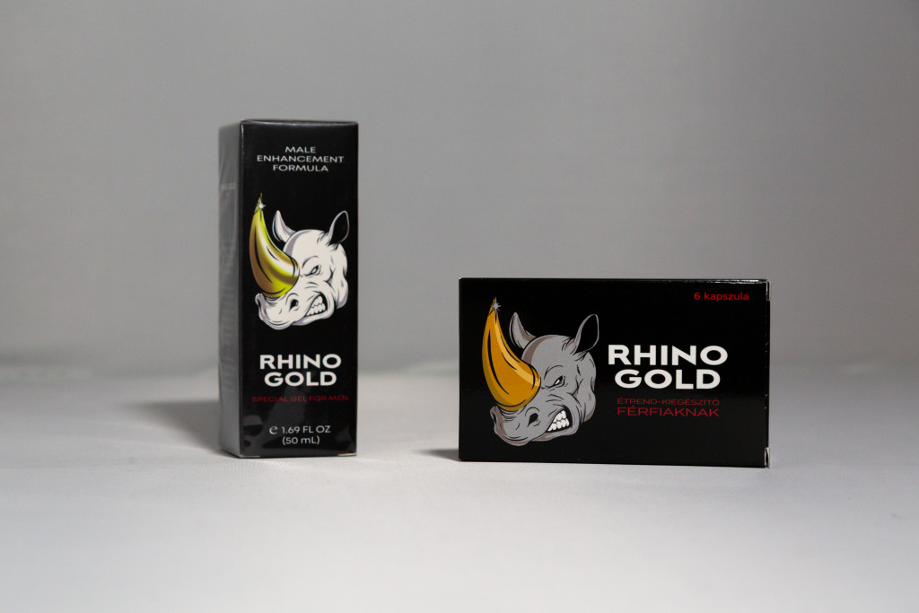 RHINO GOLD - 6 DB + RHINO GOLD – különleges gél férfiaknak 50 ml