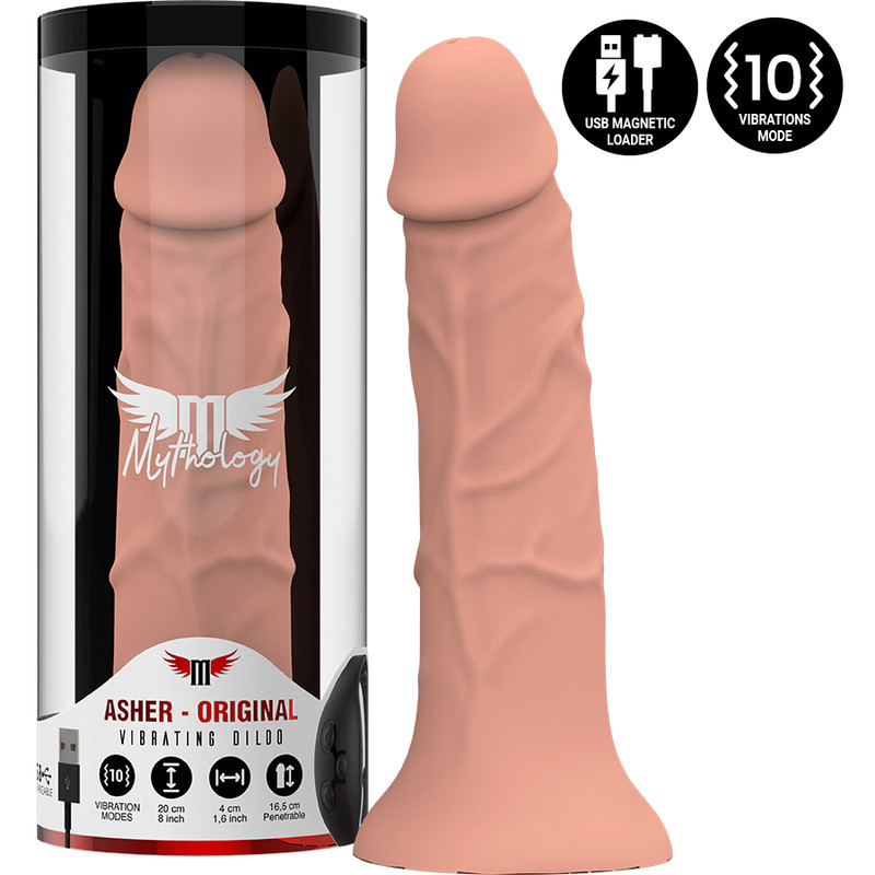 MYTHOLOGY Asher Original – M méretű vibráló dildo