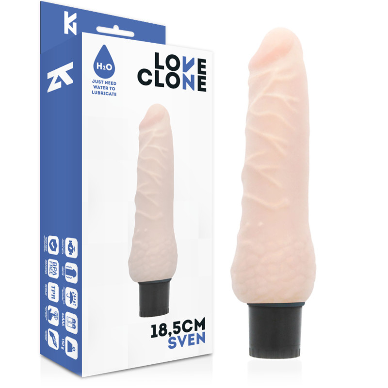 LOVECLONE - önkenő vibrátor 18,5 cm, érzékies élményért