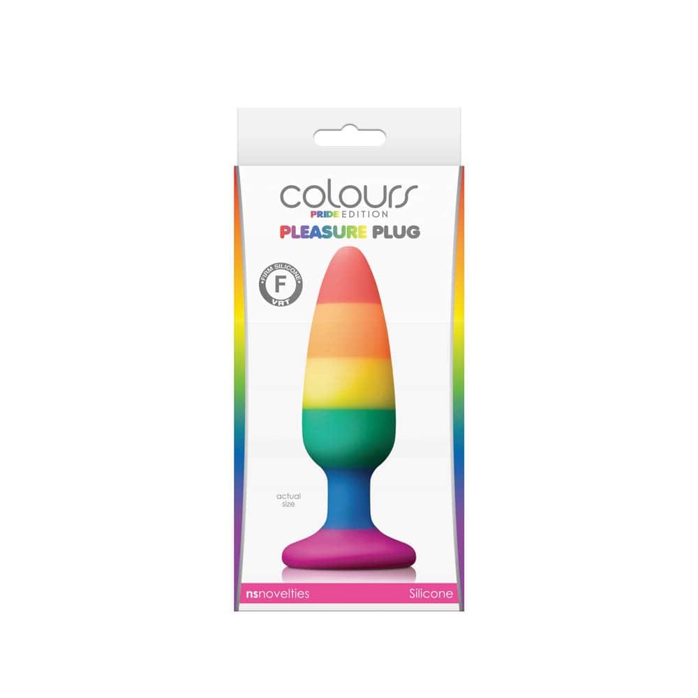 Colours - Pride Edition - Pleasure Plug - Medium -Rainbow_B0O25_2