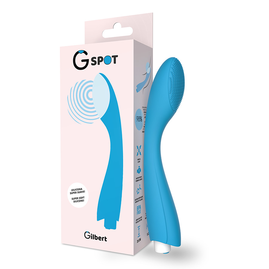 G-SPOT – prémium G-pontos vibrátor gyönyörű türkiz színben