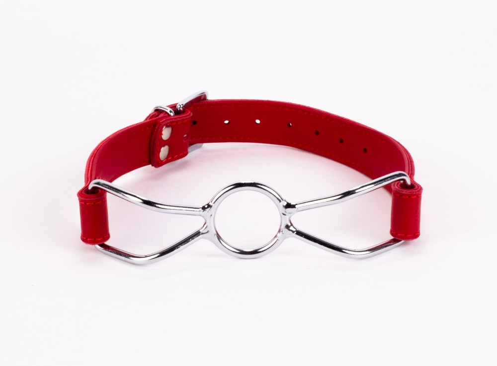 Calf Softy Leather Top and Lamb Leather Padding with Stainless Steel Mouth Piece Red